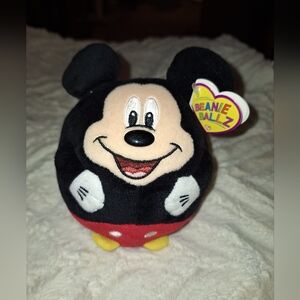 TY Beanie Ballz Disney Mickey Mouse 2013 Retired